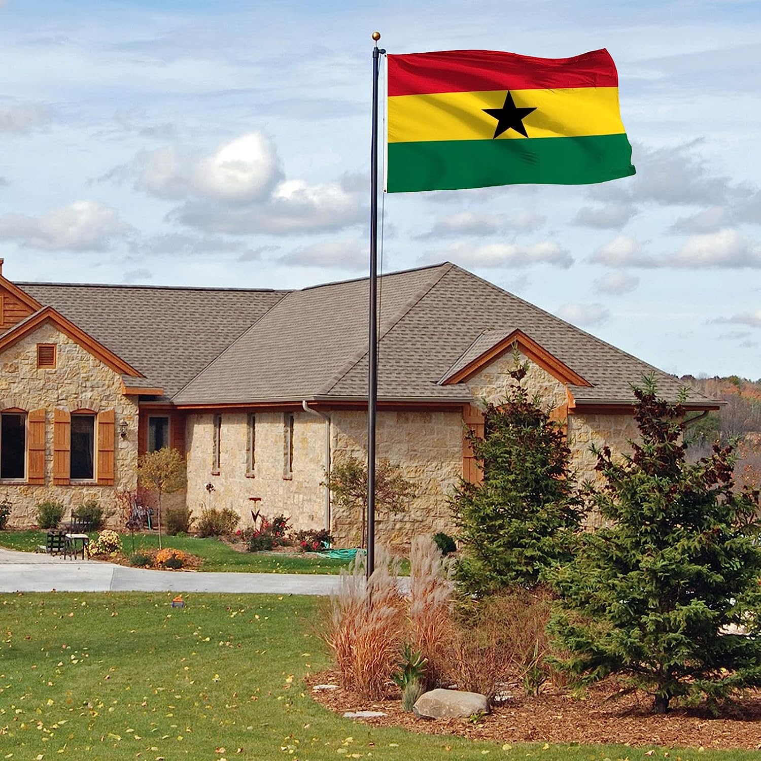 Ghana Flag 5 By 3 Feet Dimension
