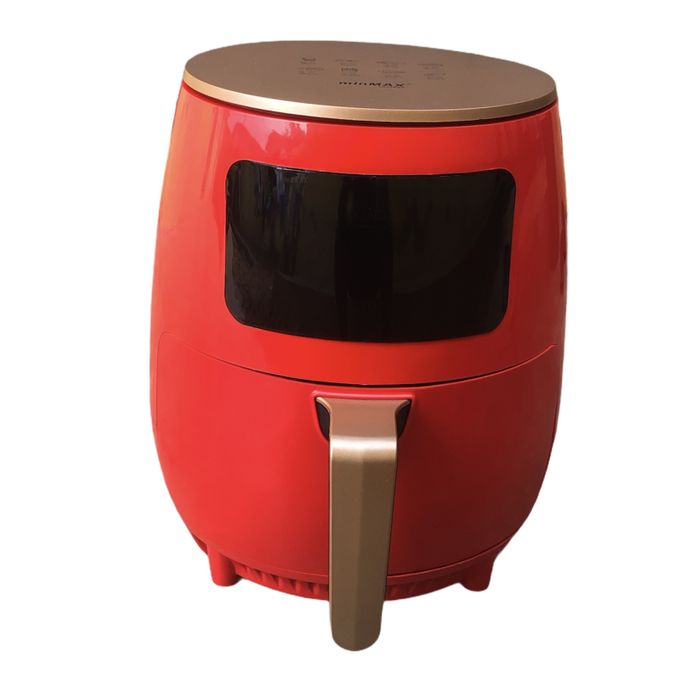 Minimax LCD Touch Control Air Fryer - 6L Red/Gold
