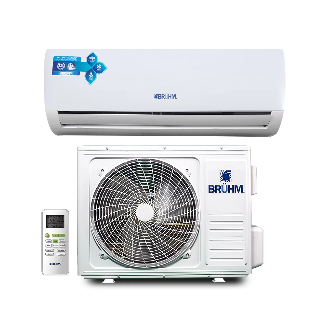 Bruhm 2.0HP R410a (2 star) Split Air Conditioner