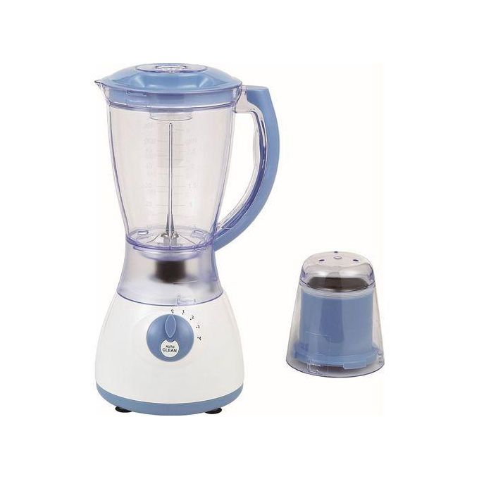 Delron DB313 2 in 1 Blender - Blue and White