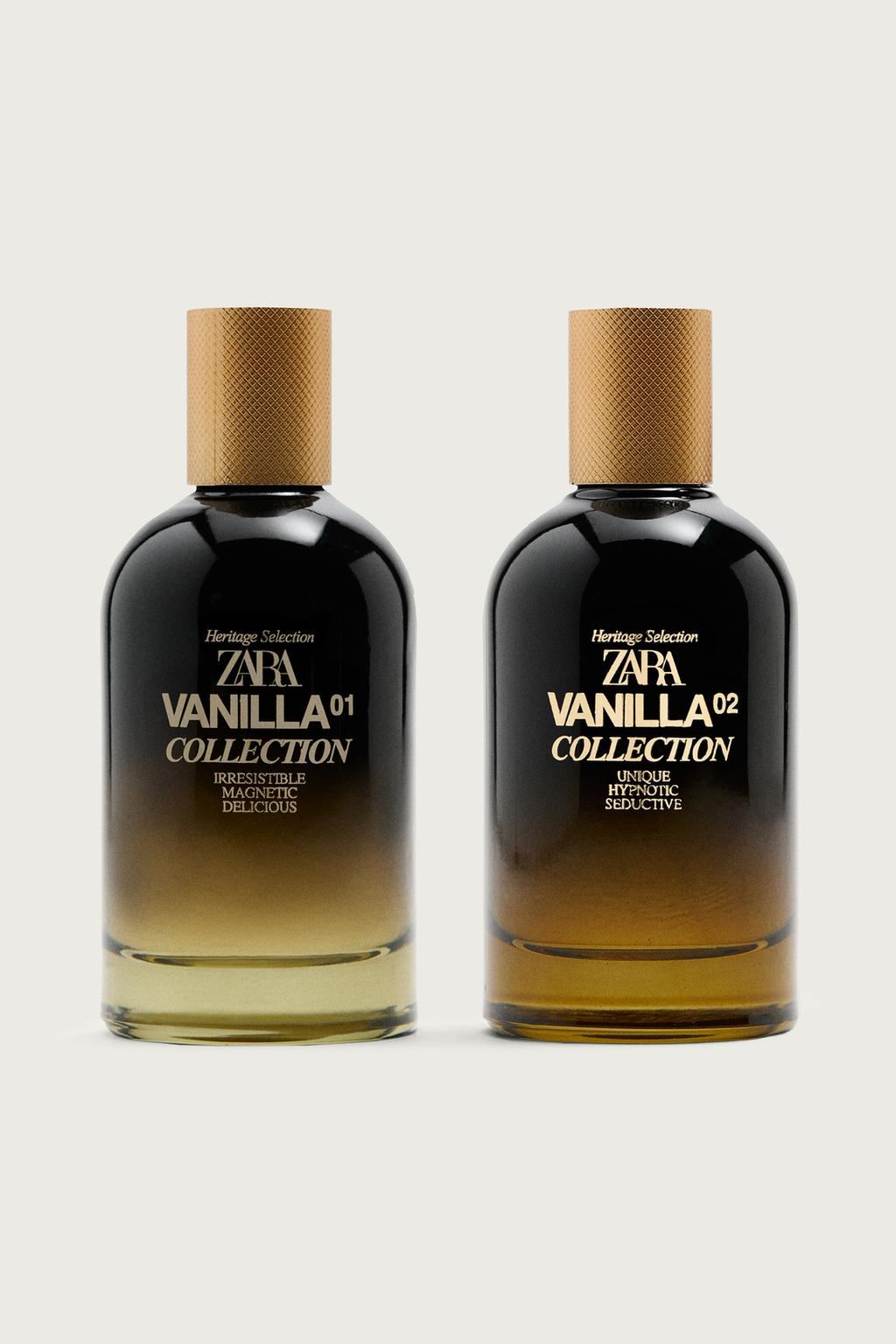Zara Vanilla Collection 01 + 02 Cologne for Men Fragrance Set EDP Eau De Parfum 2x 100 ML