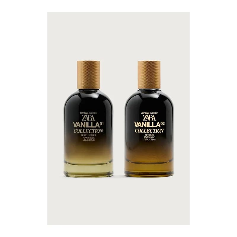 Zara Vanilla Collection 01 + 02 Cologne for Men Fragrance Set EDP Eau De Parfum 2x 100 ML