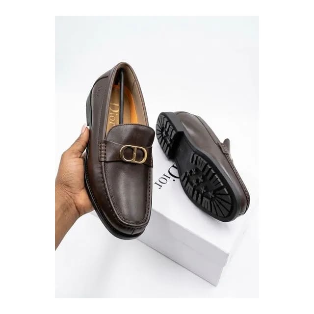 Men’s Dark Brown Leather Bit Loafers – Slip-On Formal Shoes